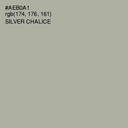 #AEB0A1 - Silver Chalice Color Image